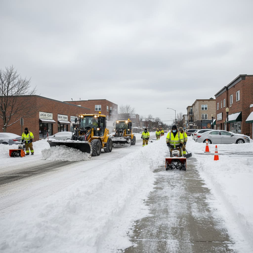 Winterdienst für Wohn- und Gewerbeflächen